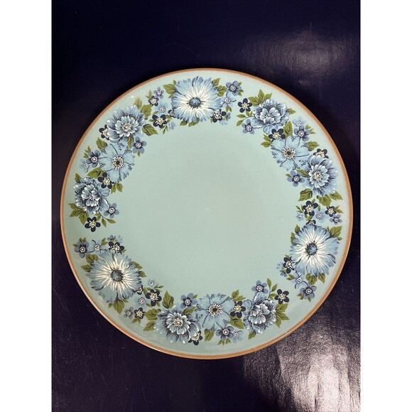 Vintage‎ Mid-Century Taylor Smith & Taylor Azura Ironware 10.5” Dinner Plate -T6 - Picture 1 of 8